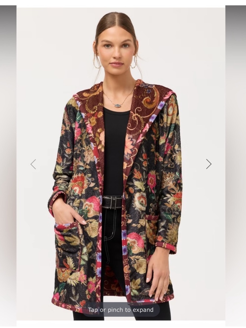 NWT JOHNNY WAS JOAN MIDI SHERPA JACKET - Picture 4 of 5